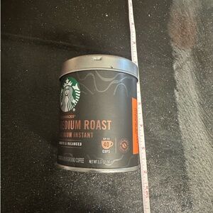 Starbucks Medium Roast Instant Coffee in Black and Orange Tin